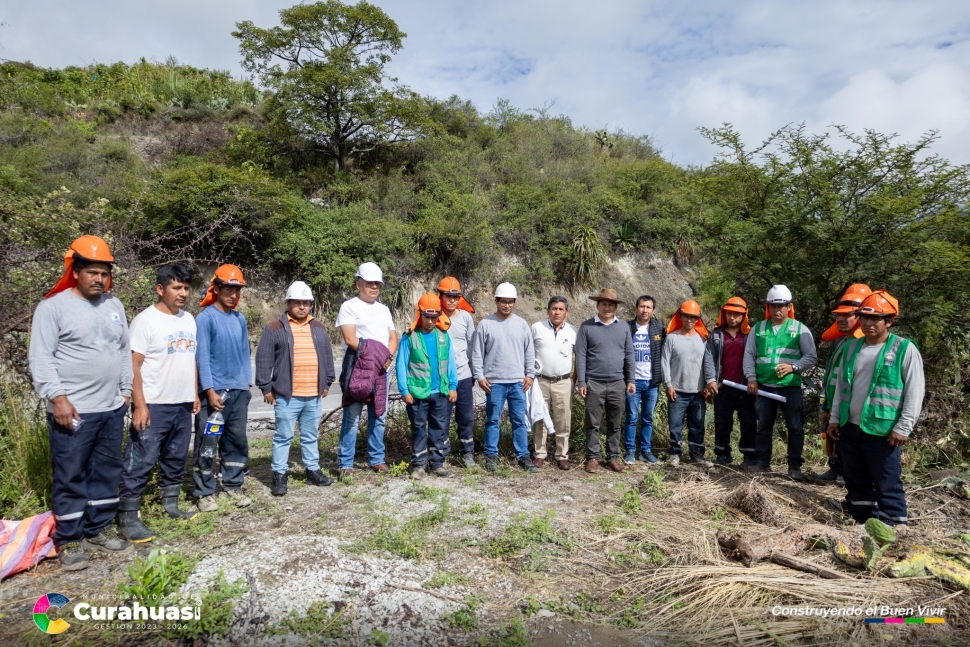 Alcalde de Curahuasi realiza Inspección de Obra del Proyecto Riego Tecnificado de Uchupata